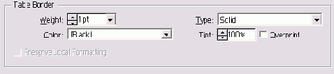   Table Border 